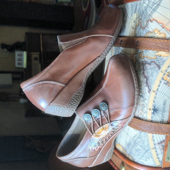 Spring Step L'Artiste Clogs Tan 38 - Picture 7 of 8